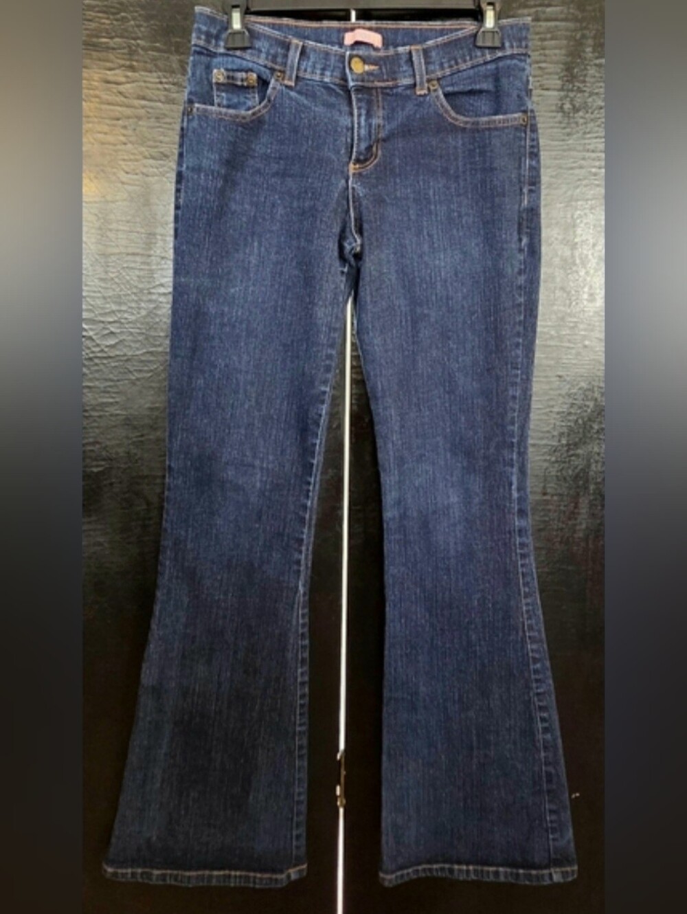Vintage Y2K XXI Forever 21 Low Rise Flare Jeans Dark Wash Juniors 5